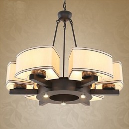 Lustre de estilo chinês Ferro Cobre Imitação Lâmpadas de Ar