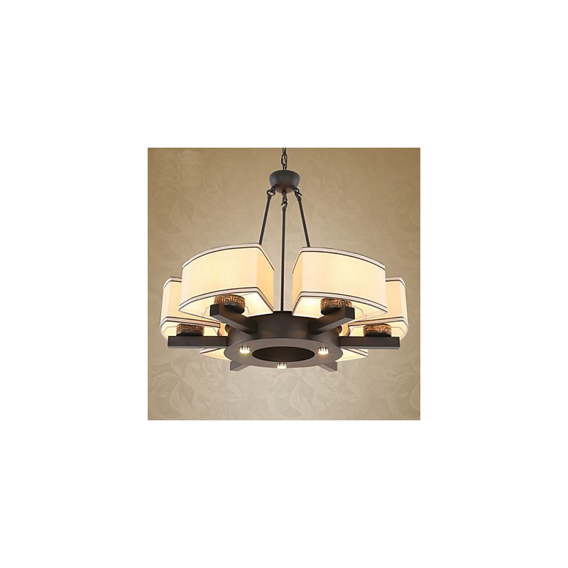 Lustre de estilo chinês Ferro Cobre Imitação Lâmpadas de Ar