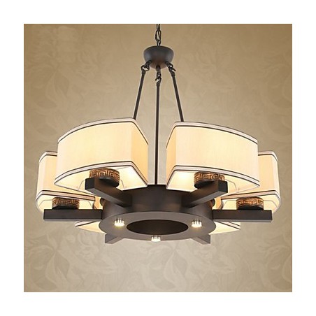 Lustre de estilo chinês Ferro Cobre Imitação Lâmpadas de Ar Lustre de estilo chinês Ferro Cobre Imitação Lâmpadas de Ar