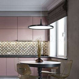 Luminária pendente de cabeça única estilo nórdico ultrafina