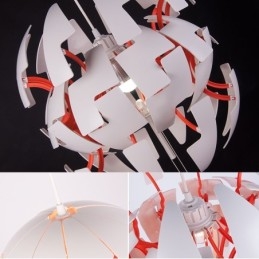 Lustre nórdico moderno bola pingente luz