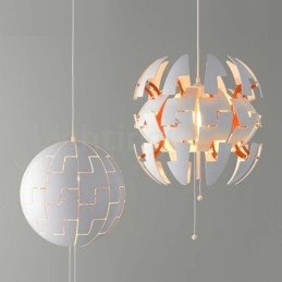 Lustre nórdico moderno bola pingente luz