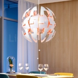 Lustre nórdico moderno bola pingente luz