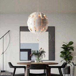 Lustre nórdico moderno bola pingente luz