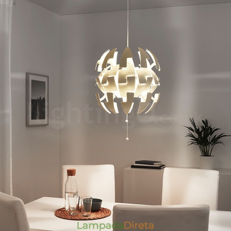 Lustre nórdico moderno bola pingente luz