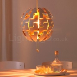 Lustre nórdico moderno bola pingente luz