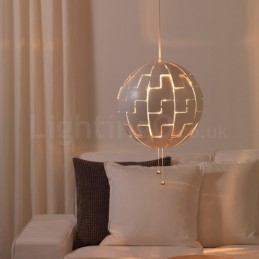 Lustre nórdico moderno bola pingente luz