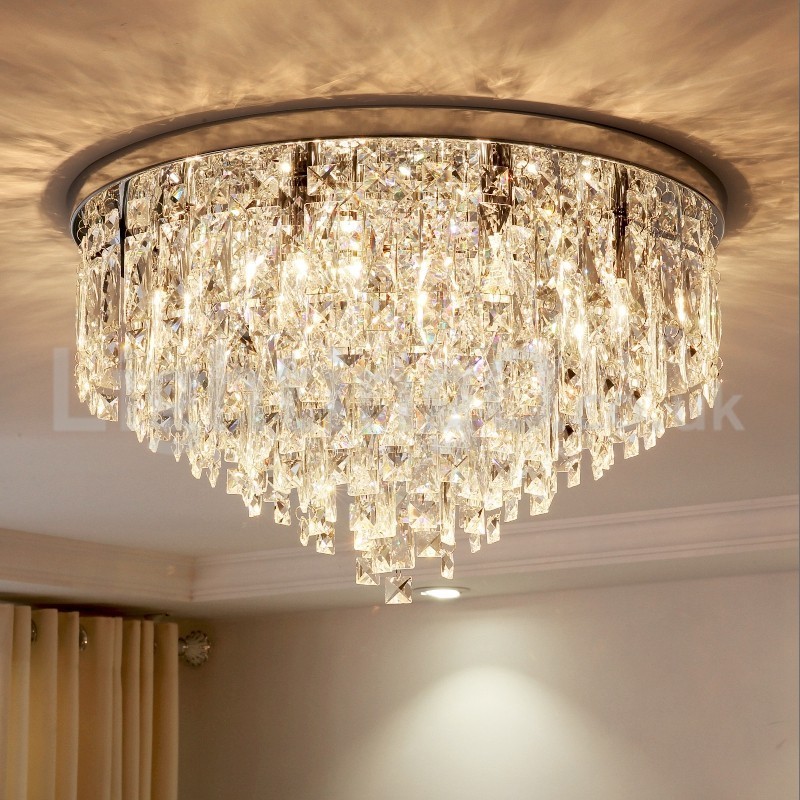 Luzes de teto embutidas modernas Luzes de cristal