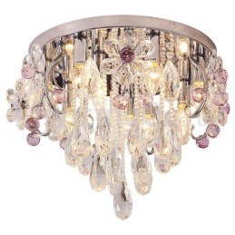 Luzes de teto de cristal redondas de luxo embutidas