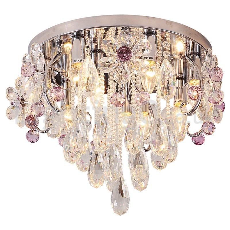 Luzes de teto de cristal redondas de luxo embutidas