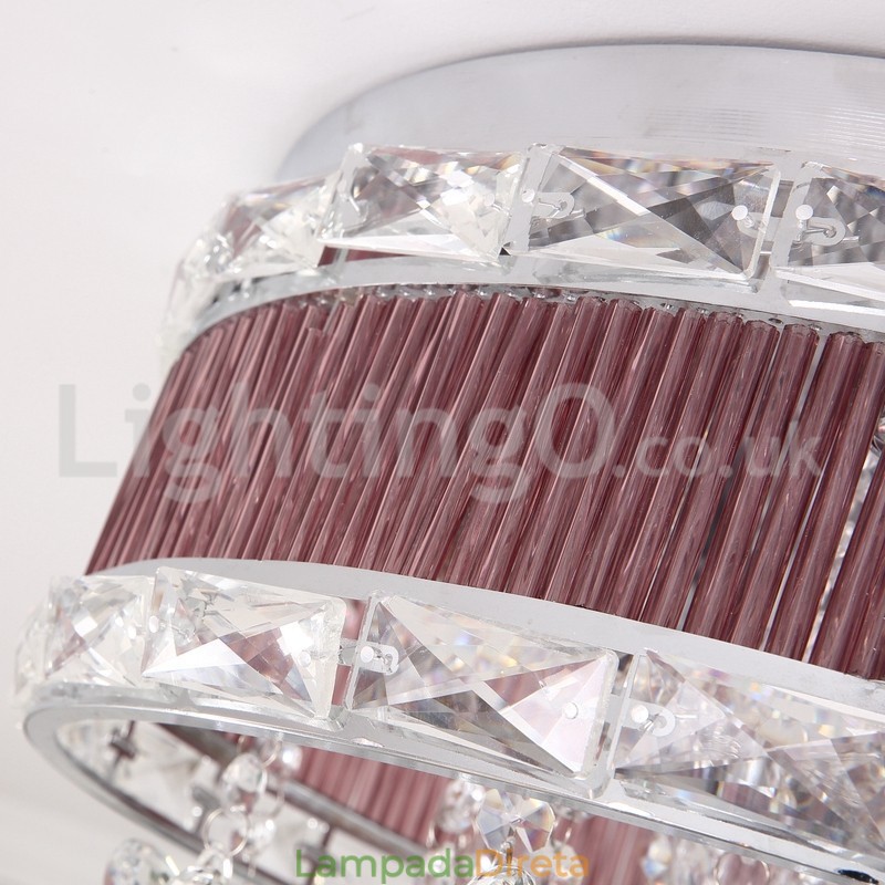 Este ano, luzes de teto de cristal de moda moderna embutidas
