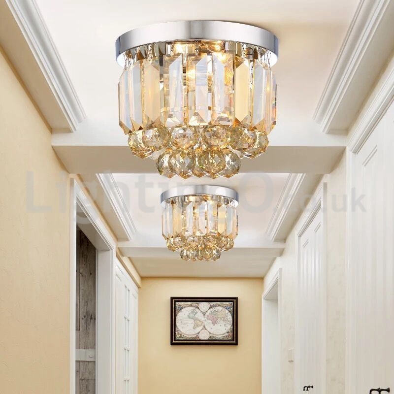 Luzes de teto de cristal modernas embutidas