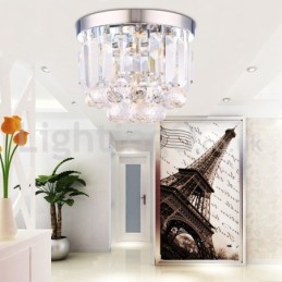 Luzes de teto de cristal modernas embutidas