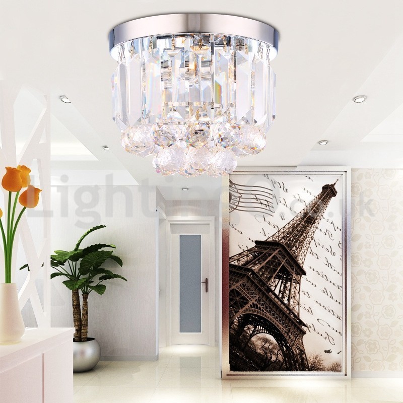 Luzes de teto de cristal modernas embutidas