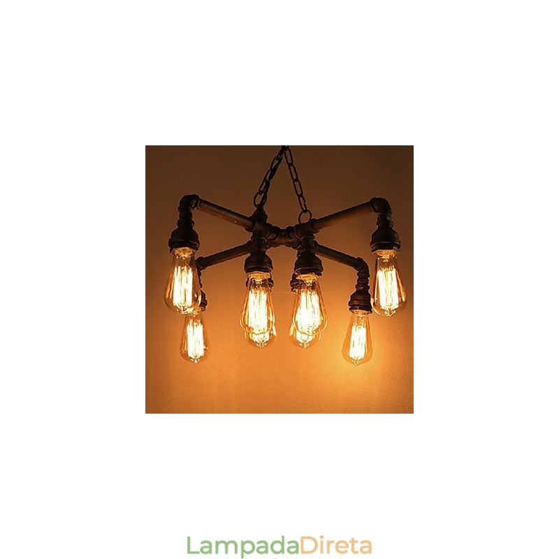 Lustre Moderno Contemporâneo Tradicional Clássico Rústico Lodge Metal