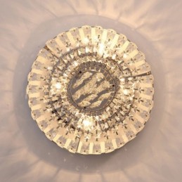 Luminárias de teto de cristal redondas requintadas contemporâneas e embutidas