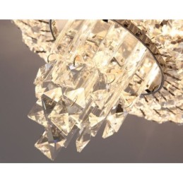 Luminárias de teto de cristal redondas requintadas contemporâneas e embutidas