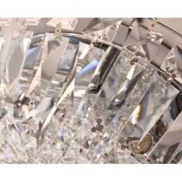 Luminárias de teto de cristal redondas requintadas contemporâneas e embutidas