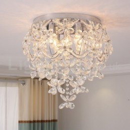 Modern Fashion 48CM Rodada Montagem Embutida Cristal Luzes de Teto