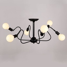 Loft American Vintage Luz de teto Luzes da moda Luzes Lâmpada de teto de ferro