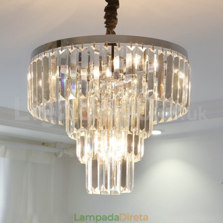 Elegante barato moderno 4 níveis redondo cristal pingente luz Elegante barato moderno 4 níveis redondo cristal pingente luz