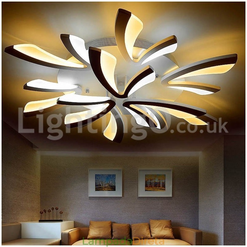 Mais novo 9 luzes modernas acessíveis embutidas luzes de teto