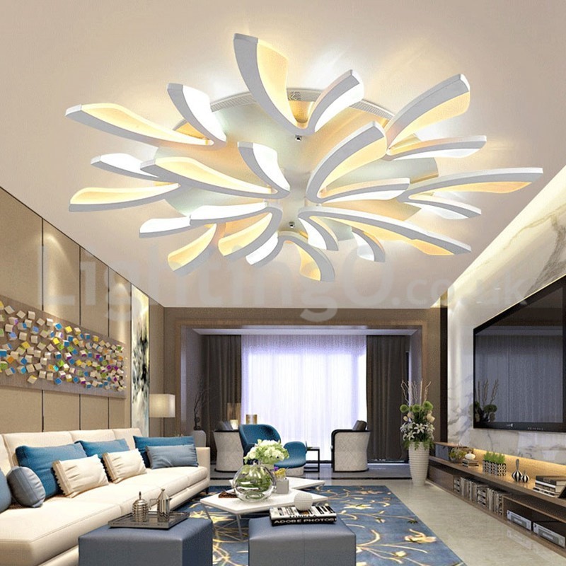 Mais novo 12 luzes elegantes modernas luzes de teto embutidas