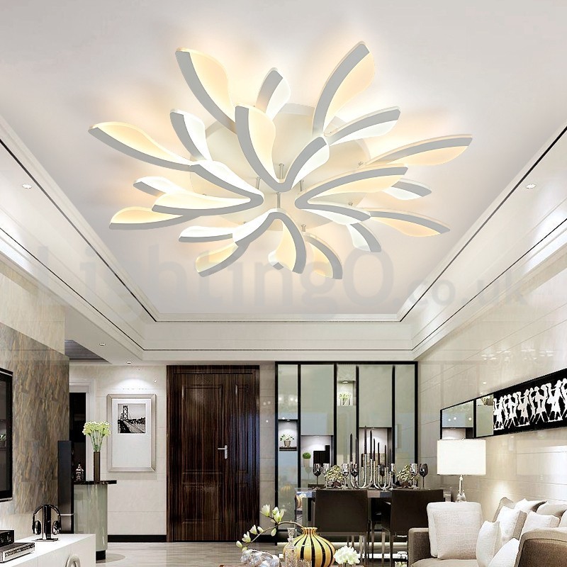 Mais novo 12 luzes elegantes modernas luzes de teto embutidas