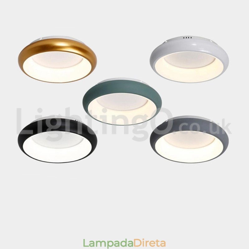 Luzes de teto modernas redondas embutidas