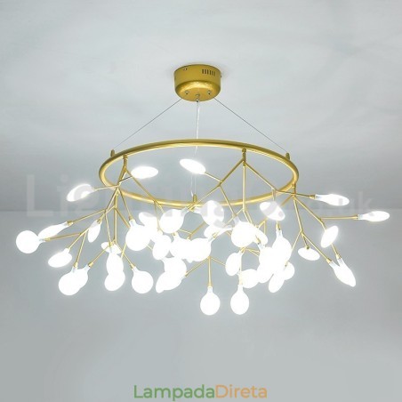 Lustre de luxo pós-moderno redondo Fireflies Lustre de luxo pós-moderno redondo Fireflies