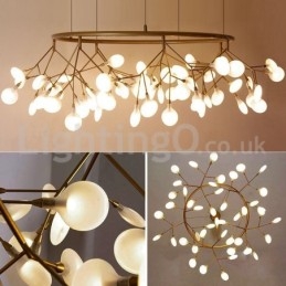 Lustre de luxo pós-moderno redondo Fireflies