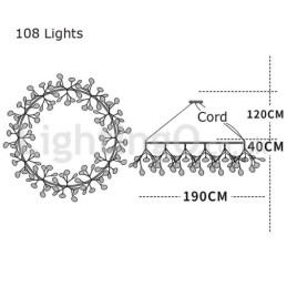 Lustre de luxo pós-moderno redondo Fireflies
