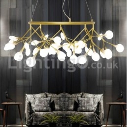 Lustre de luxo pós-moderno redondo Fireflies