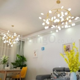Lustre de luxo pós-moderno redondo Fireflies