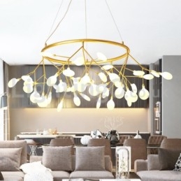 Lustre de luxo pós-moderno redondo Fireflies
