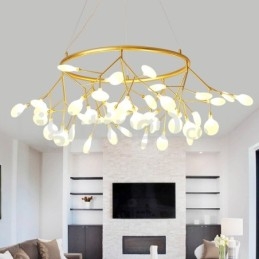 Lustre de luxo pós-moderno redondo Fireflies