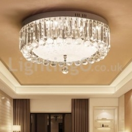 Luzes de teto de cristal redondas modernas embutidas
