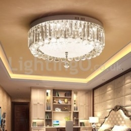 Luzes de teto de cristal redondas modernas embutidas