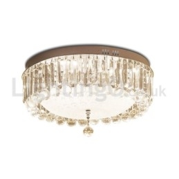 Luzes de teto de cristal redondas modernas embutidas