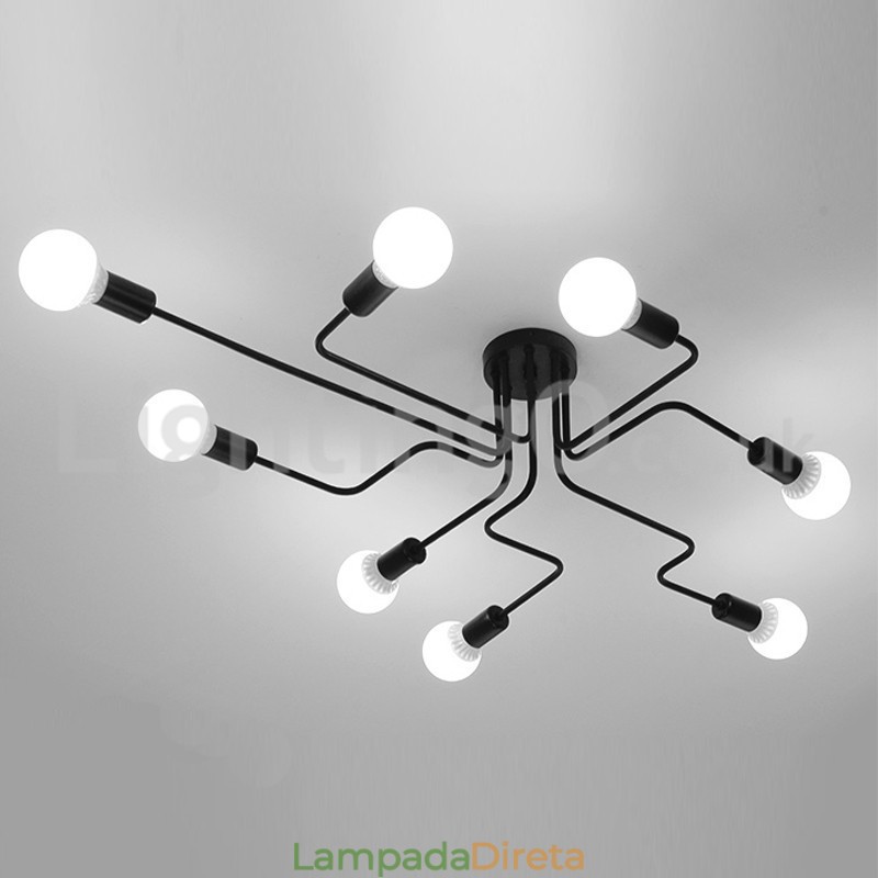 Luzes de teto embutidas no campo