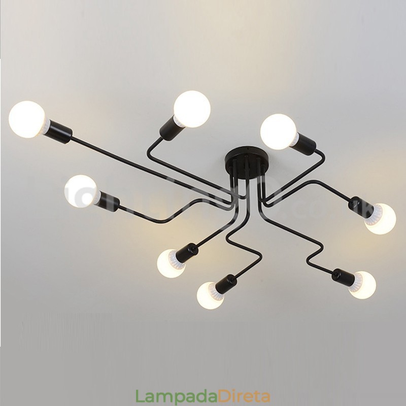 Luzes de teto embutidas no campo