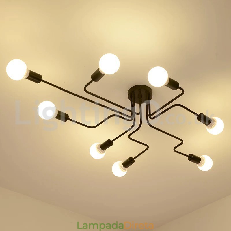 Luzes de teto embutidas no campo