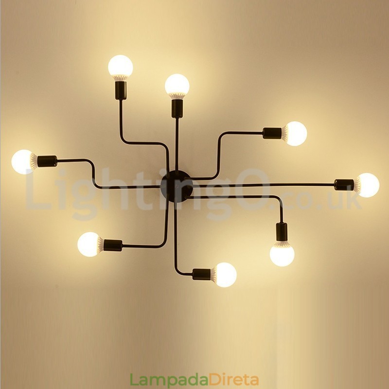 Luzes de teto embutidas no campo