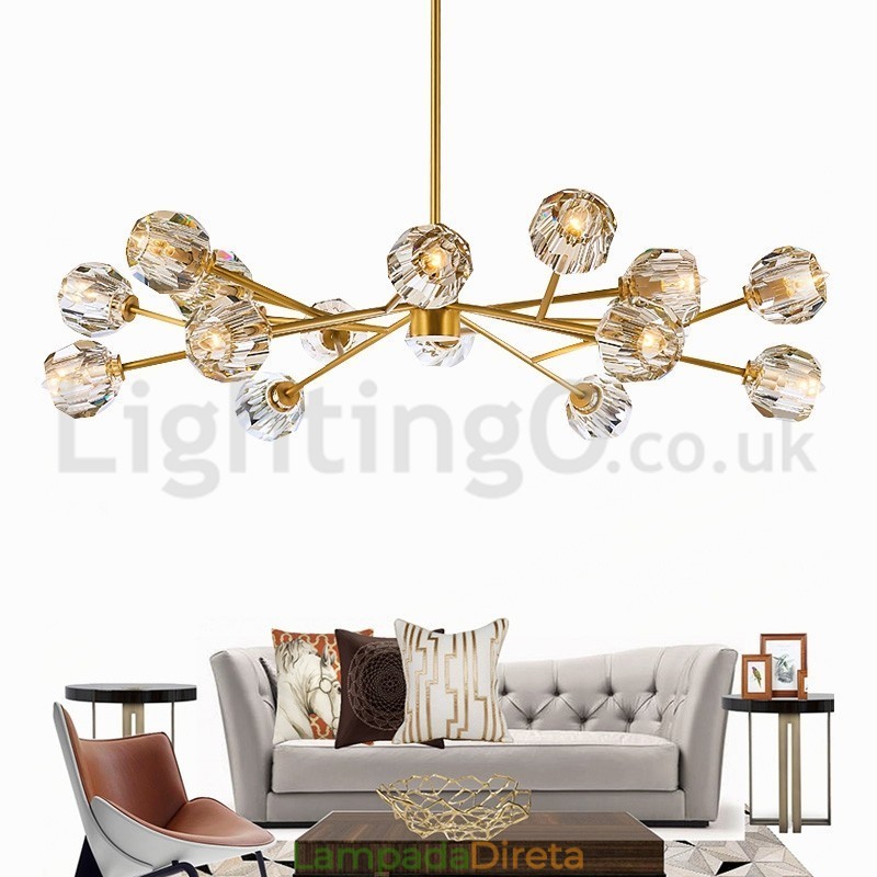 Lustre de Cristal Nórdico