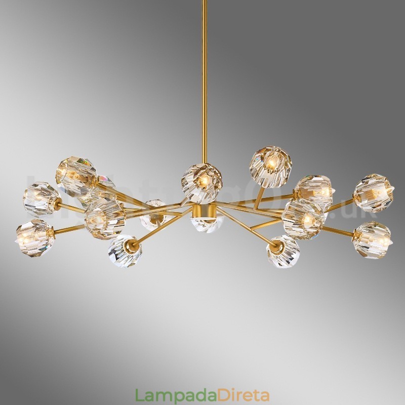 Lustre de Cristal Nórdico