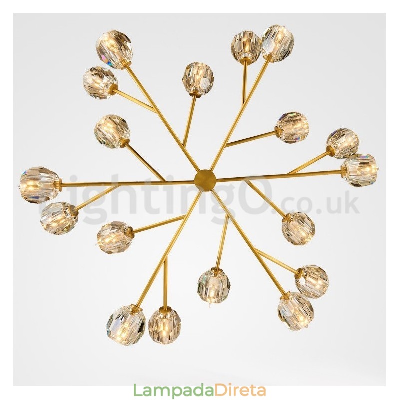 Lustre de Cristal Nórdico