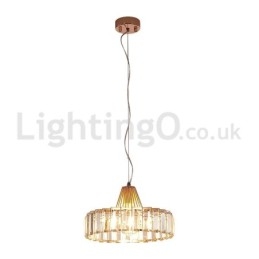 Luminária pendente de cristal nórdica de cabeça única