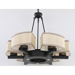 Lustre de estilo chinês Ferro Cobre Imitação Lâmpadas de Ar