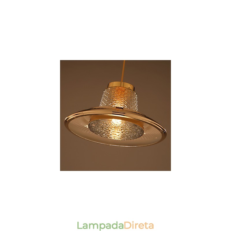 Lustre Mini Estilo Moderno Contemporâneo Metal Pendente Luz