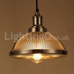 Loja de luminárias pendentes de cabeça única de aço inoxidável industrial
